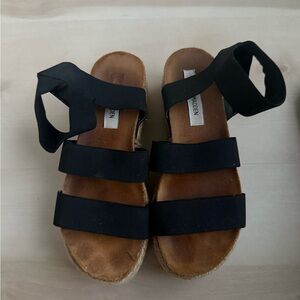 Steve Madden Black Sandals